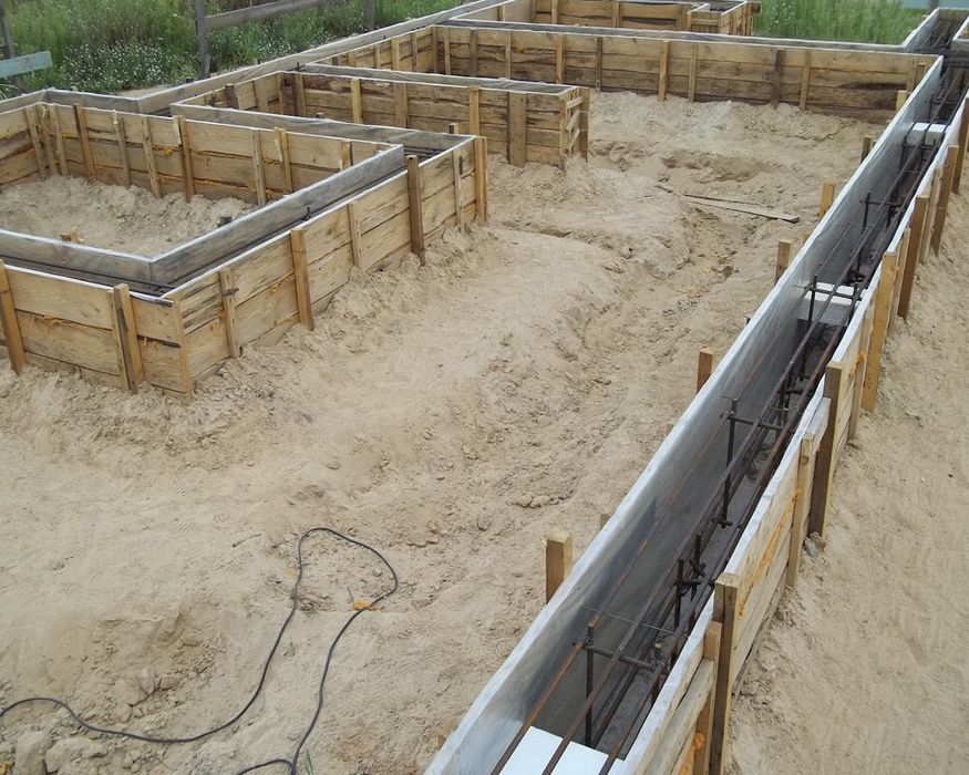 Фундамент,Стяжка.