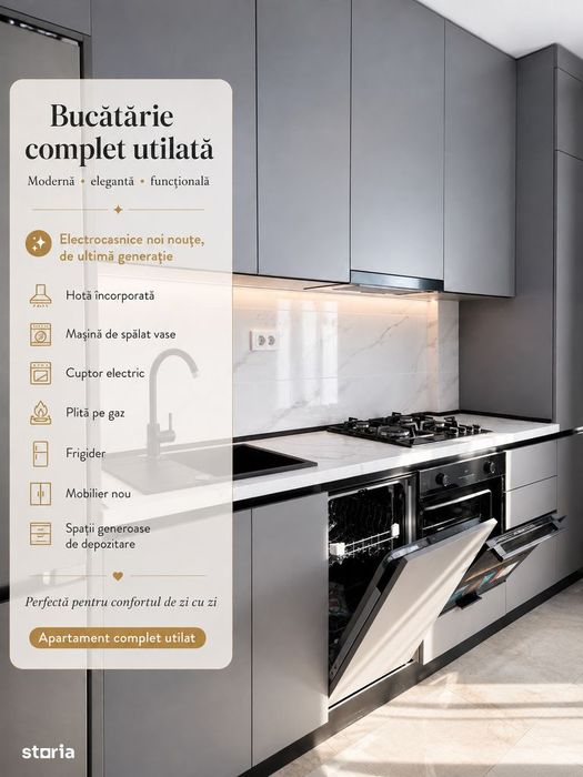 Apartament 1 cameră, 47 mp – Royal Town Iași| Primul chiriaș|Bloc nou