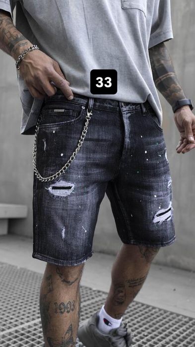 Къси дънки Dsquared2 / Black Island / Armani