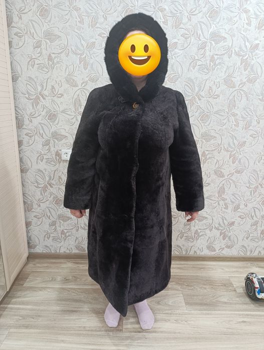 Шуба мутон+норка