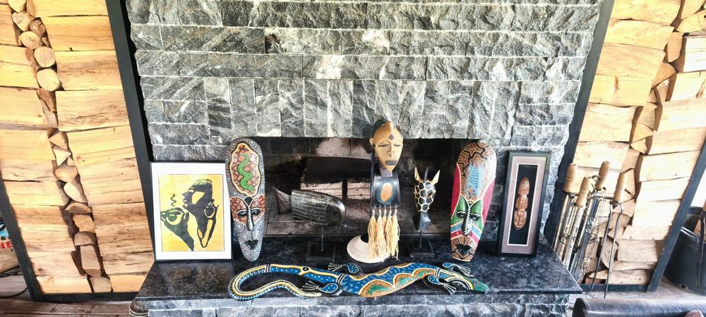 Декорация маска туземец жираф гущер