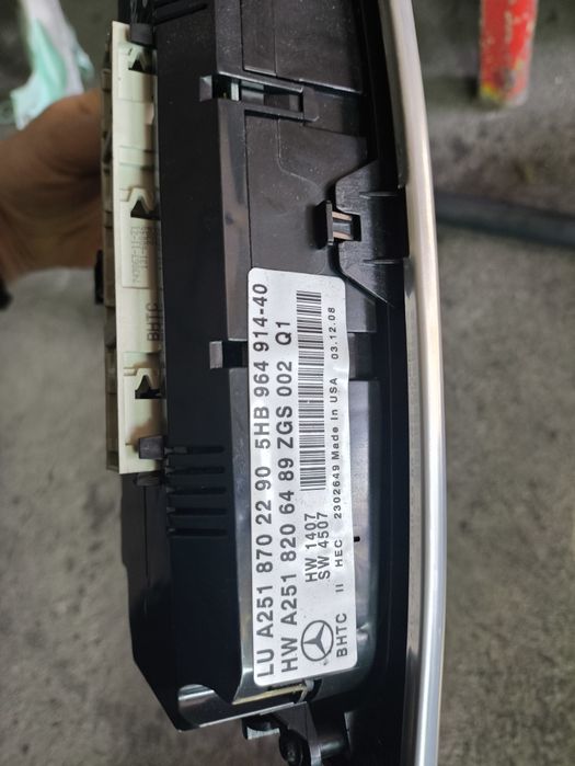 Управление за климатик за Mercedes W164