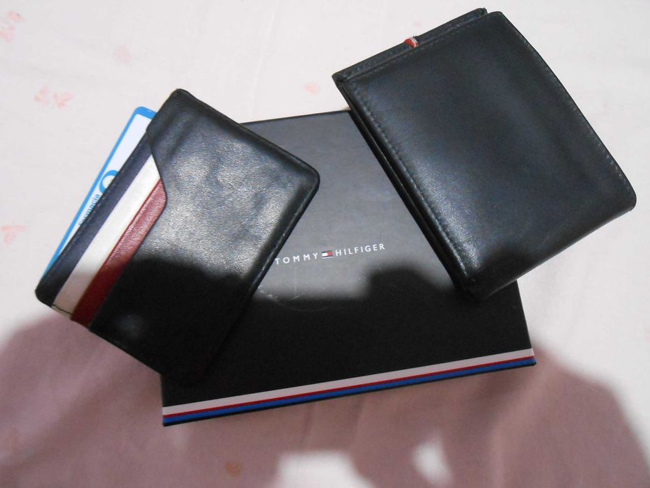 Portofel si port card originale din piele naturala,TOMMY