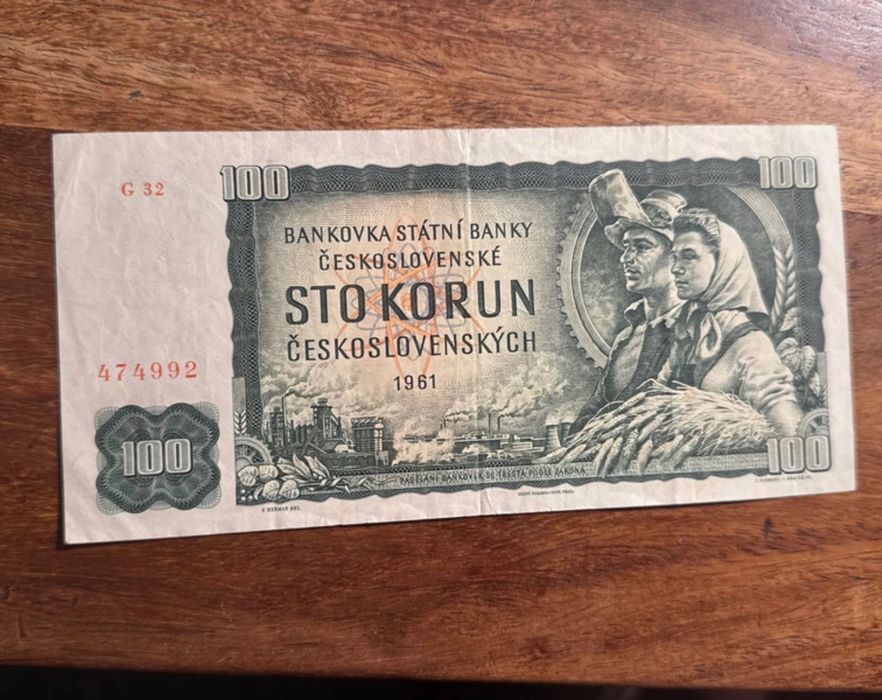 Lot 6 bancnote istorice Cehoslovacia 1961