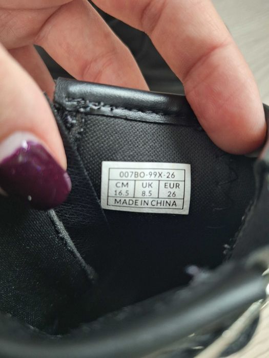 Байкър кожени боти Reserved за момиче, р-р 26