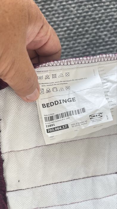 Pat ikea beddinge cu saltele , somiere si huse originale stare foarte buna