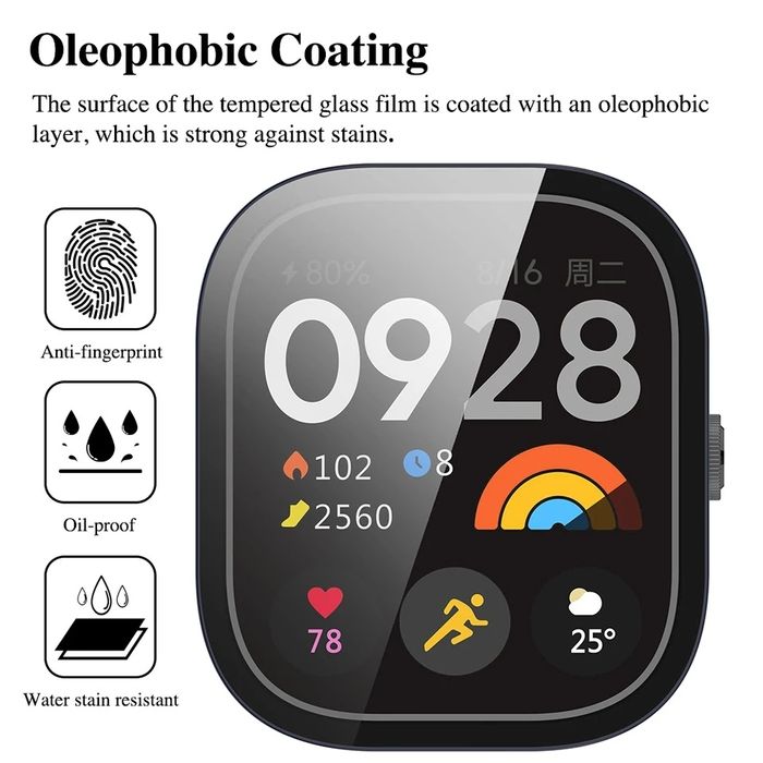 Xiaomi Redmi Watch 6 / Watch 4 / Твърд удароустойчив кейс с протектор