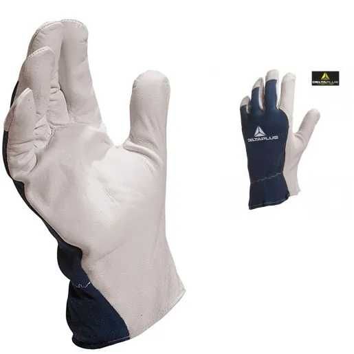 Защитни/работни ръкавици от естествена кожа и памучен текстил