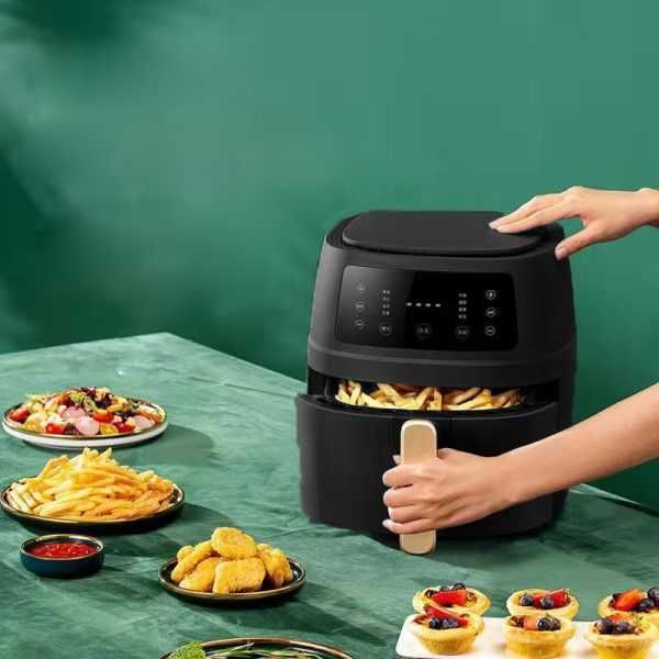 *Нов Еър фрайър Silver Crest S18 8 и 6 литра Air Fryer 2400W фритюрник