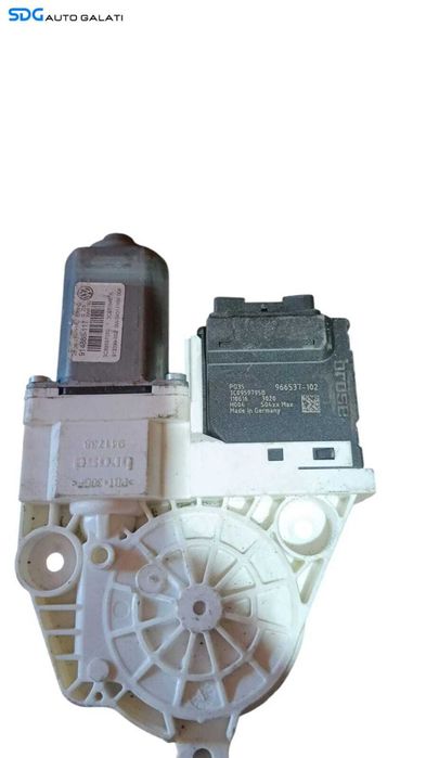 Motoras Macara cu Modul Control Geamuri Usa Portiera Stanga Spate Volkswagen Passat B6 2005 - 2010 Cod 3C0959795B [M8284]