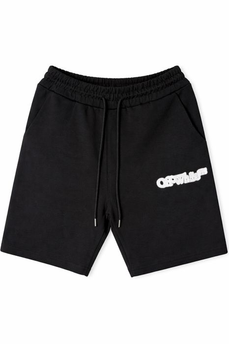Мьжки екип Off-white тениска и кьси шорти