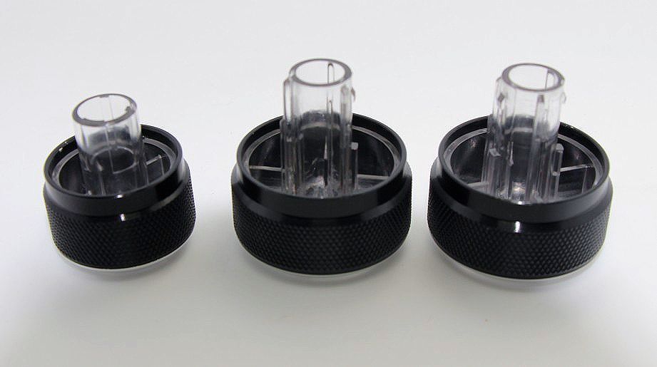 Butoane metalice rotunde aer A/C - VW Golf 5, Passat B6; Octavia 2 etc
