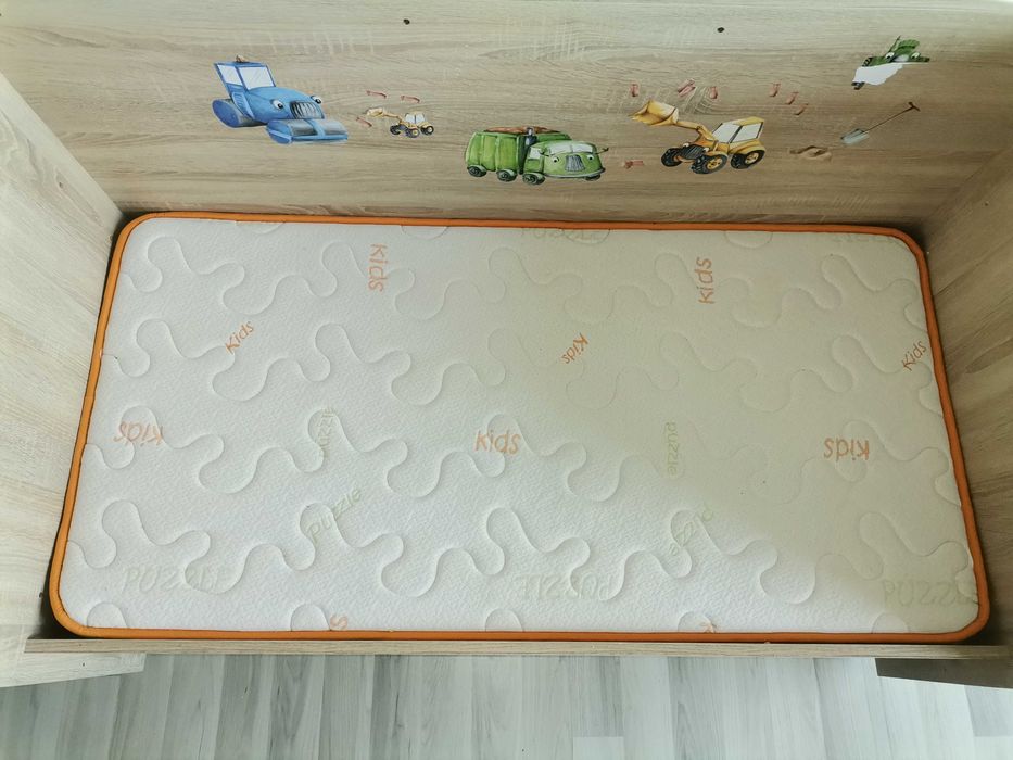 Дървена кошара 70/140+Матрак и Подарък Обиколници и Протектор.