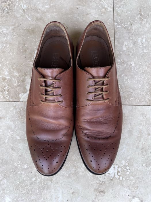 Pantofi eleganți bărbați piele naturală maro 40-41