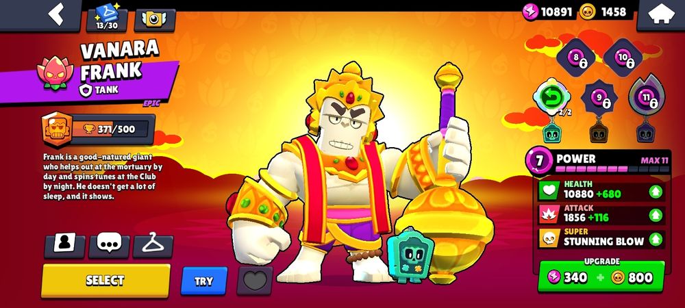 Продажа аккаунта Brawl Stars 17155 кубков