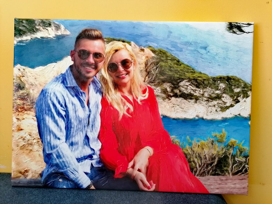 Портрет по ваша снимка с Ръчен релеф