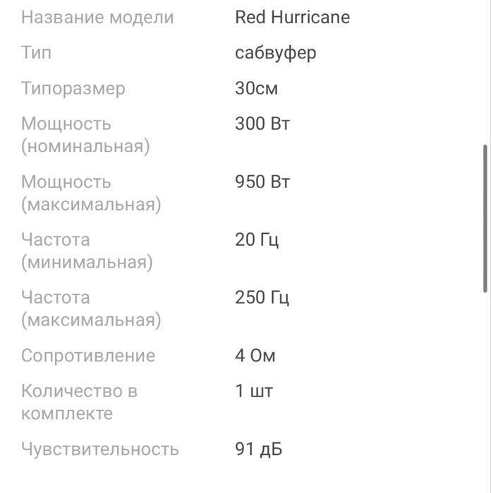 Продам сабвуфер урал