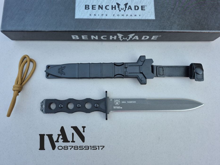 Нож-кама Benchmade 185BK SOCP стомана 3V дръжка G10