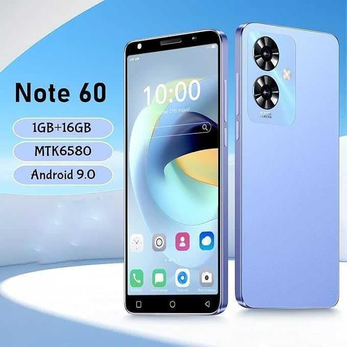 Мобилен телефон Note 60, 5.0'' HD дисплей, две SIM карти, отключен