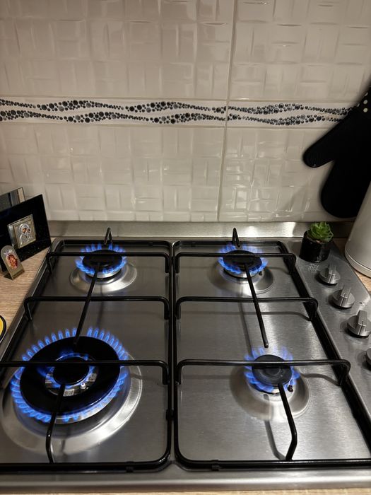 Vand plita incorporabila Arctic , Gaz , 4 arzatoare 61 cm Inox