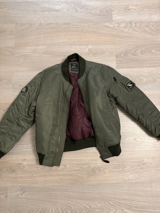superdry куртка зеленая