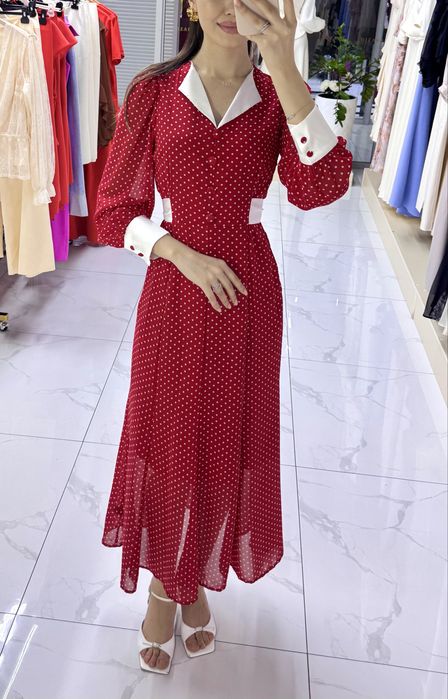 Платье в горошек