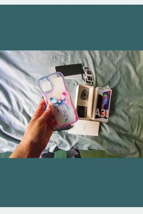 Pachet Complet: Telefon Samsung Galaxy A31 +2 Huse +5 Folii+Incarcator