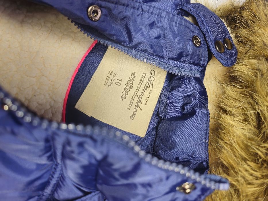 Vând vesta atmosphere albastru, vesta gluga, blana naturala