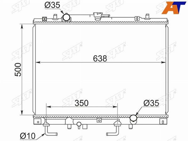 Радиатор Mitsubishi Challenger