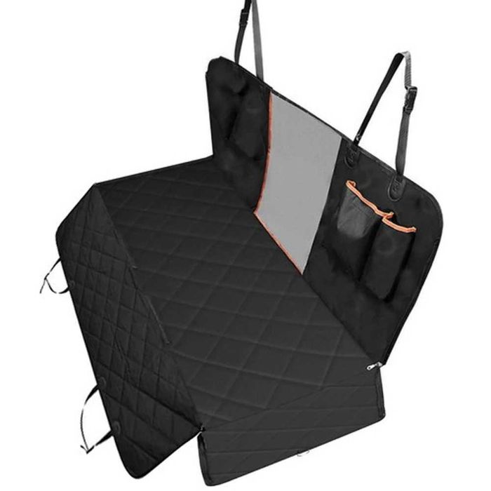 Калъф за автомобилна седалка за куче и котка – Водоустойчив, с мрежест прозорец и странична защита