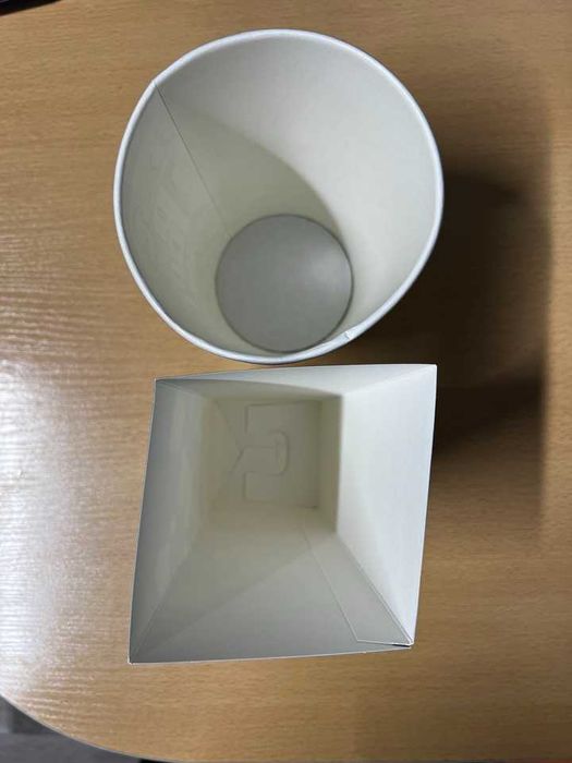 Стаканы для попкорна квадратные