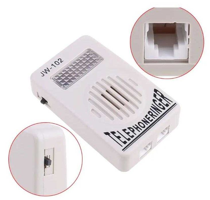 Стационарен Телефон Светлинно Звукова Алармена Система Глухота Звънец