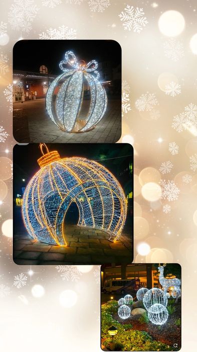 Световые фигуры новый год