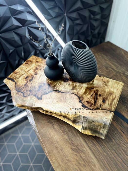 Дървен плот за баня | Плот за умивалник от естествено дърво