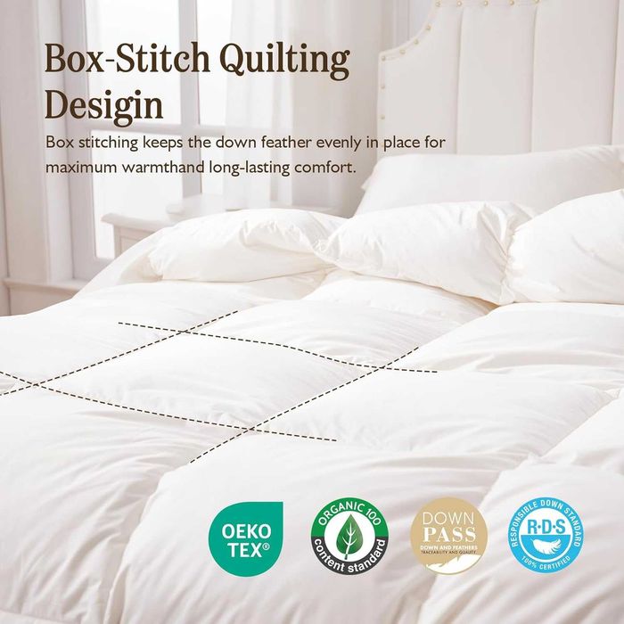 DWR Олекотена завивка пълнеж от гъши пера, 4 сезона 200 x 200 см