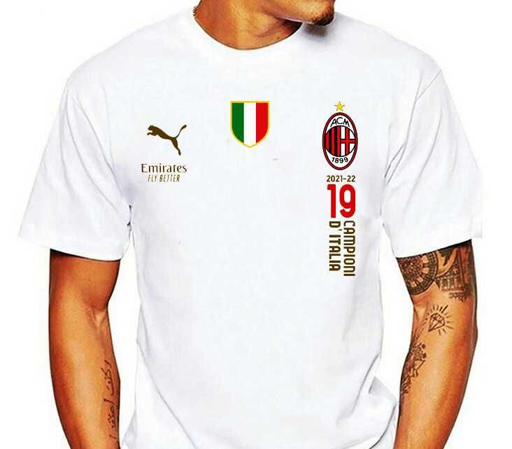 Тениска на AC Milan Шампион на Италия! AC Milan CAMPIONI D'ITALIA 2021