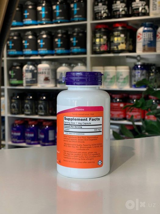 now inositol capsules 500 mg инозитол