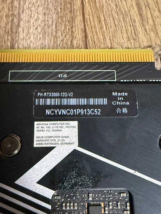 Placa video nvidia rtx 3060 12 gb vram