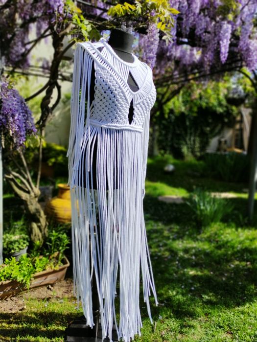 Rochie - compleu, boho macrame, festival dress