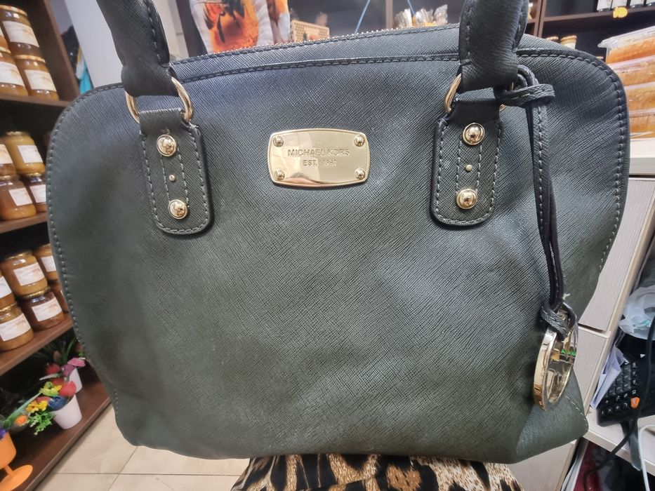 Michael Kors  Cindy зелена дамска чанта