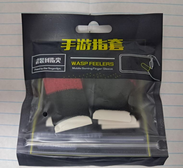 напальчники для игр, черно-красные