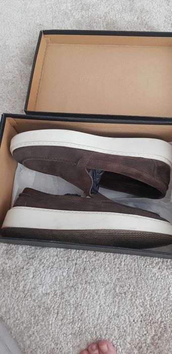 Mocasini Massimo Dutti piele intoarsa