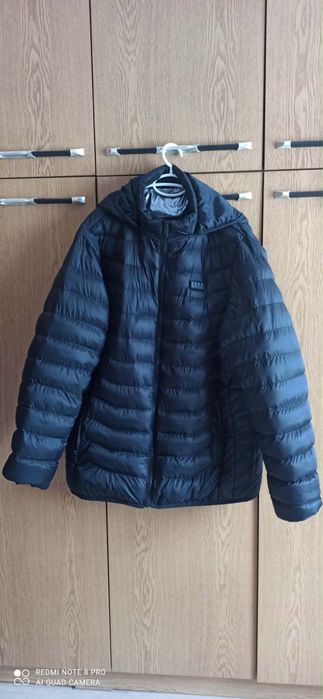 Мъжко яке с нагревател USB зареждане 6XL черно