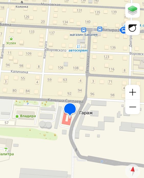 Капитальный гараж с погребом по Сатпаева