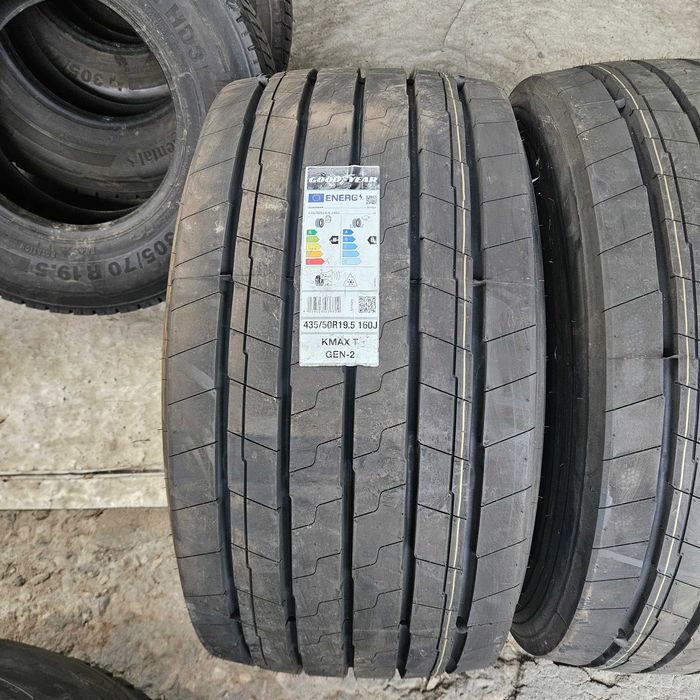 Нови тежкотоварни гуми 435/50R19.5 Goodyear KMaX T Gen-2 160J M+S 3PMFS FRT DOT3825