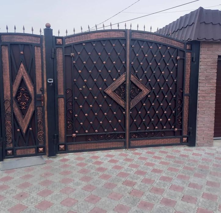 Заборы ворота перила навес