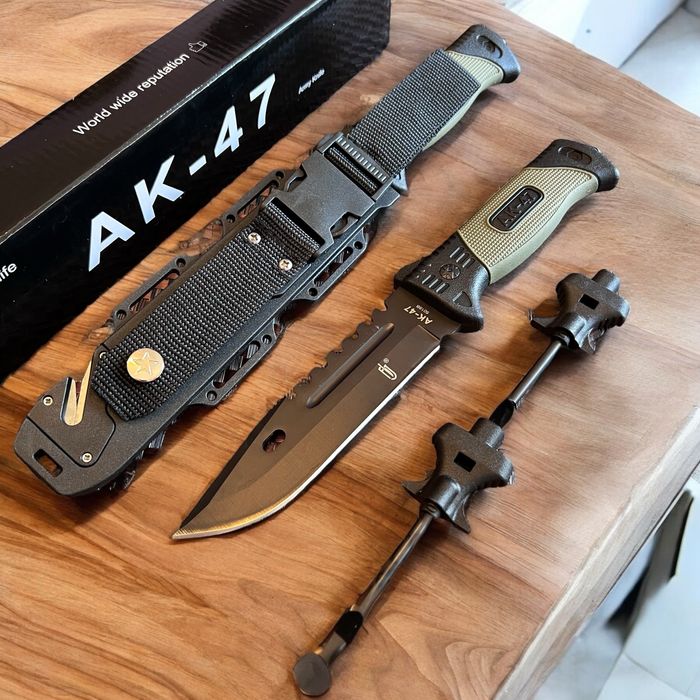 Тактически нож+компас+кремък+точило Байонет CS GO M9  Лов Туризъм