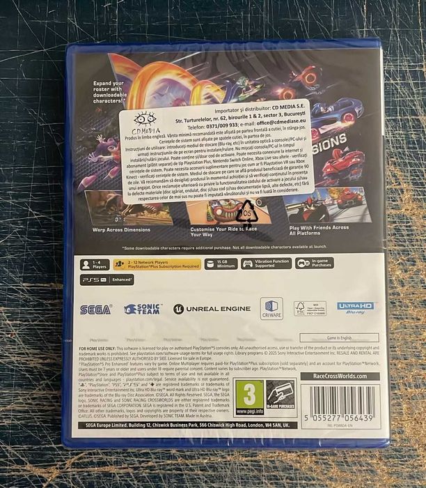 Joc Sonic Racing: CrossWorlds pentru PlayStation 5 / PS5, sigilat