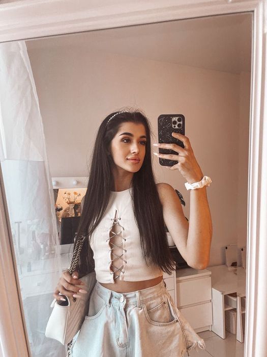 Потник размер М, цвят - крем