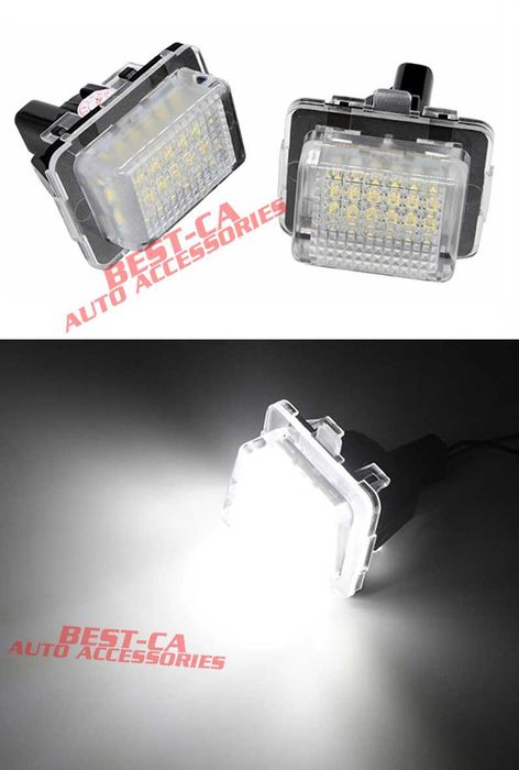Set 2 lampi LED numar Mercedes Benz C CLA CLS E ML W204 W205 W212 W218